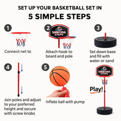 Atlasonix toddler basketball hoop indoor-outdoor use for versatile play