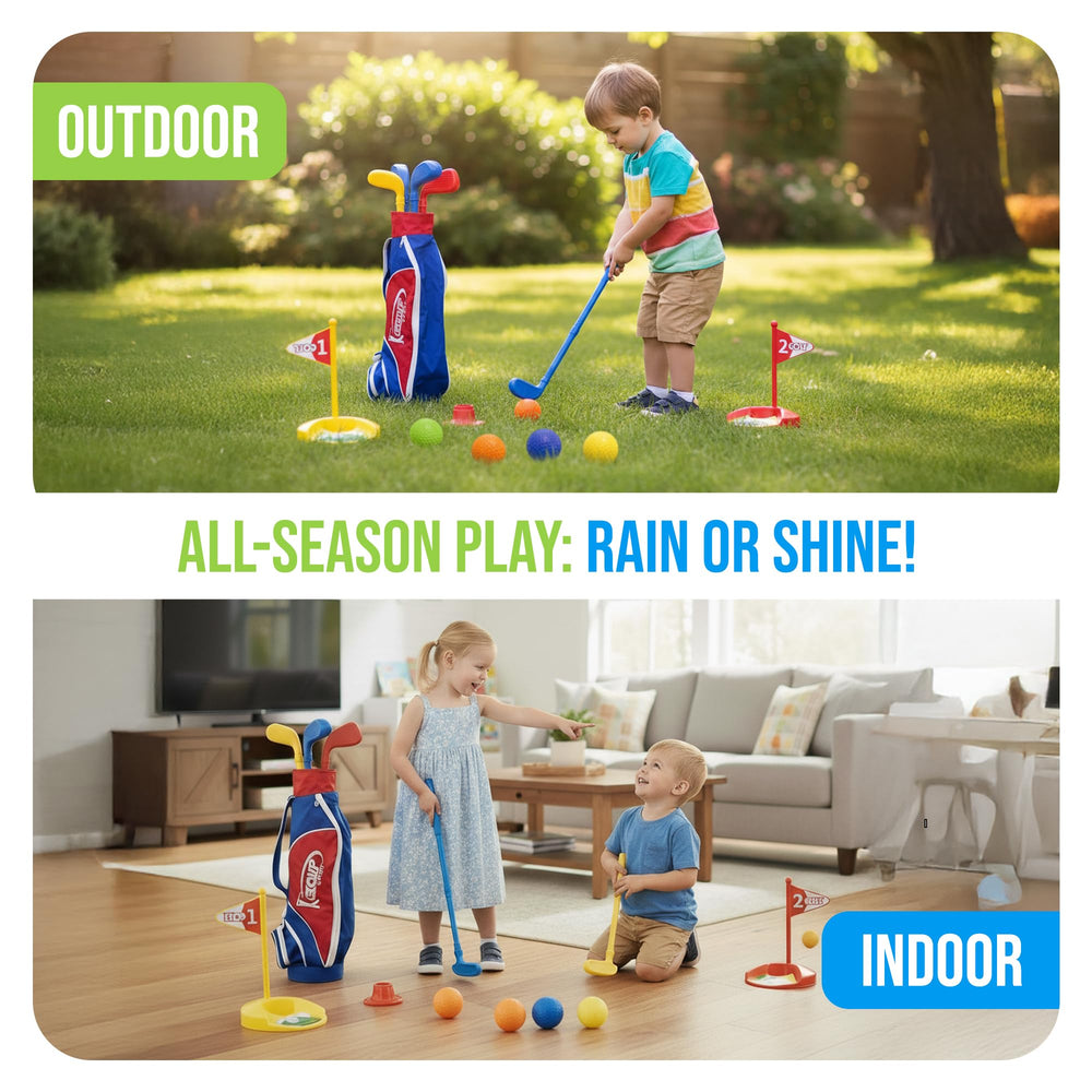 Atlasonix toddler golf balls (8-pack) for versatile practice.