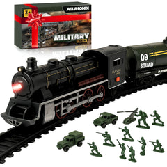 Atlasonix US Electric Express Train box content shows a complete playset for imaginative adventures.