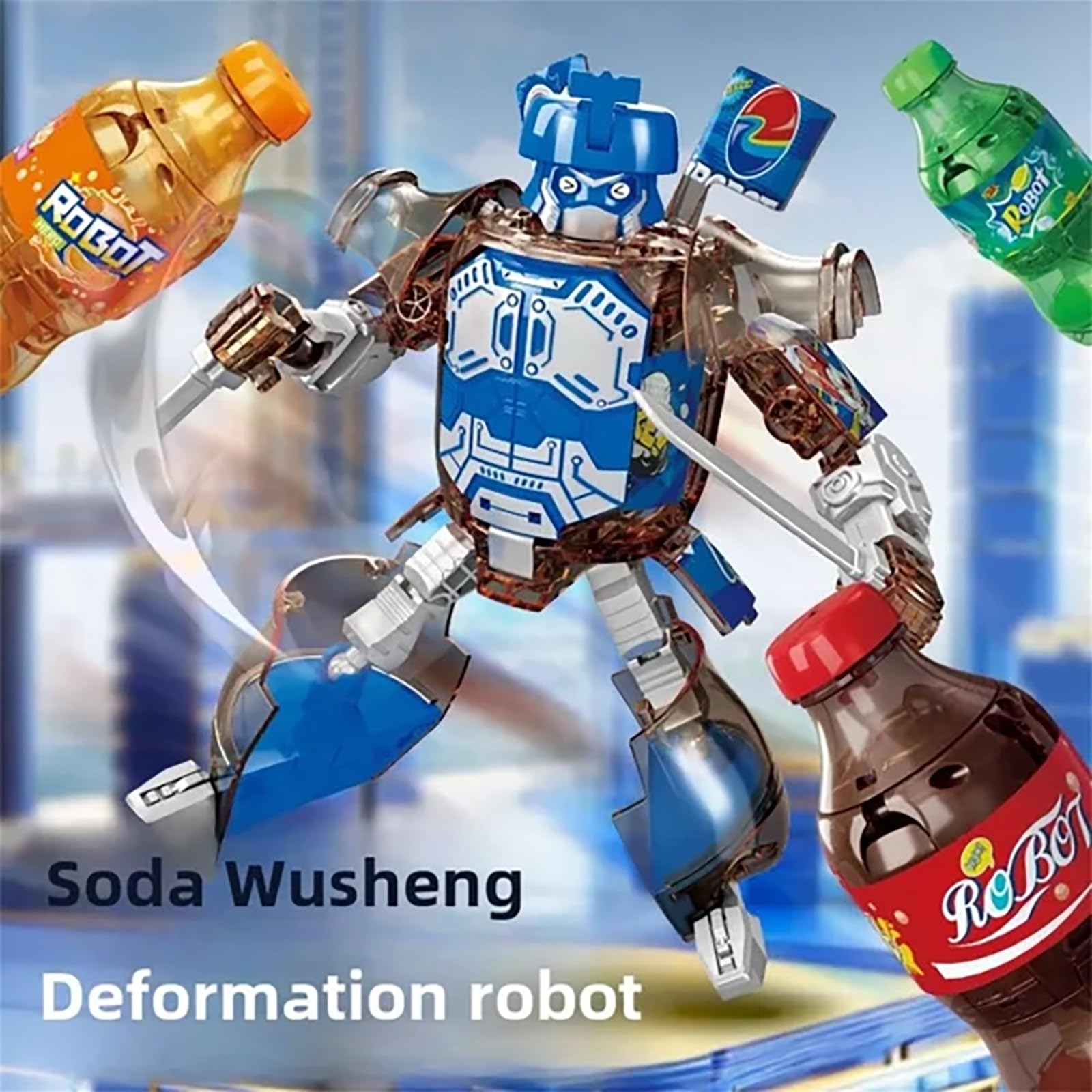 Atlodas durable ABS plastic robot provides safe, lasting play experiences.