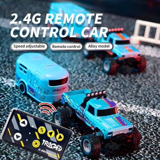 Atlodas mini RC truck blue body adds portable fun.