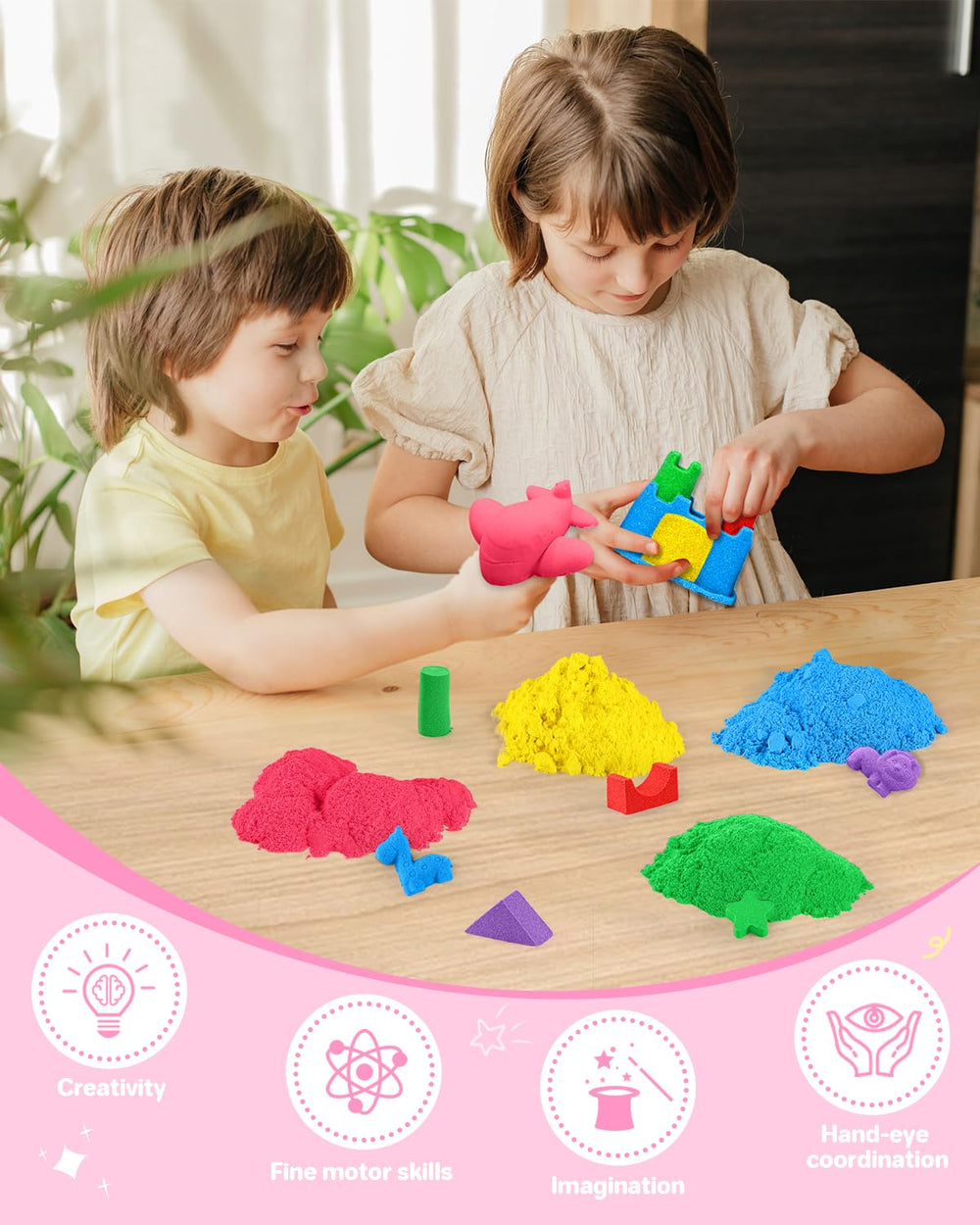 AtMini easy-clean sand tray keeps sand contained after play