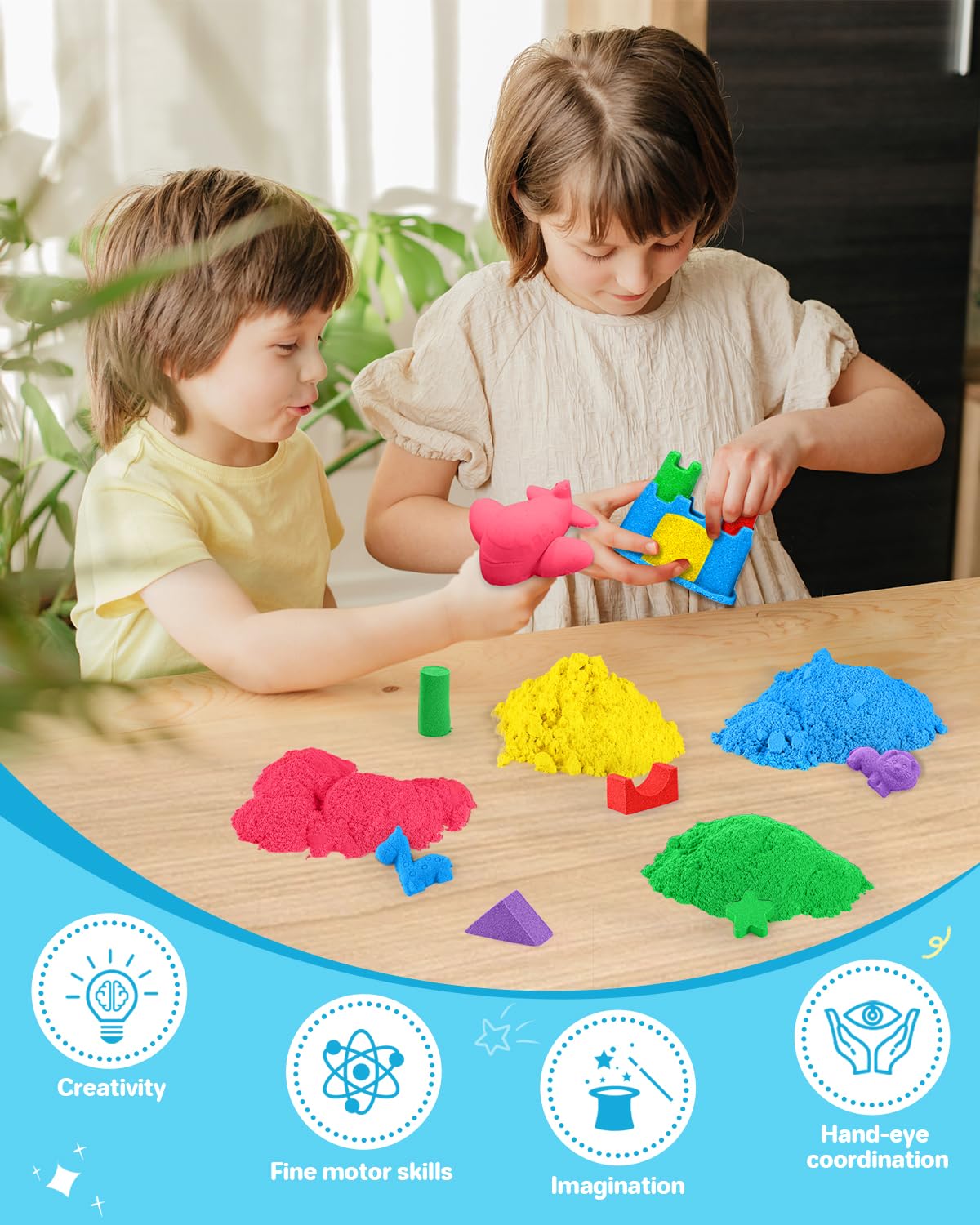 AtMini natural odorless sand offers a safe, tactile play experience.