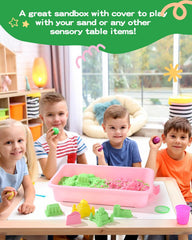 AtMini sensory bin classroom setup demonstrates organized group activity space