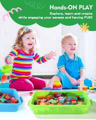 AtMini Sensory Bin large 15-inch tray supports spacious play areas.