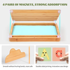 AtMini wooden scraper designed for precise sand tracing on the tray.