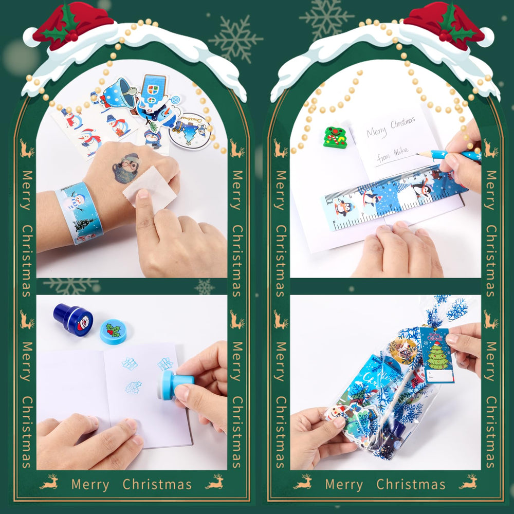 Atonofun Christmas erasers bulk for desks and reward prizes.