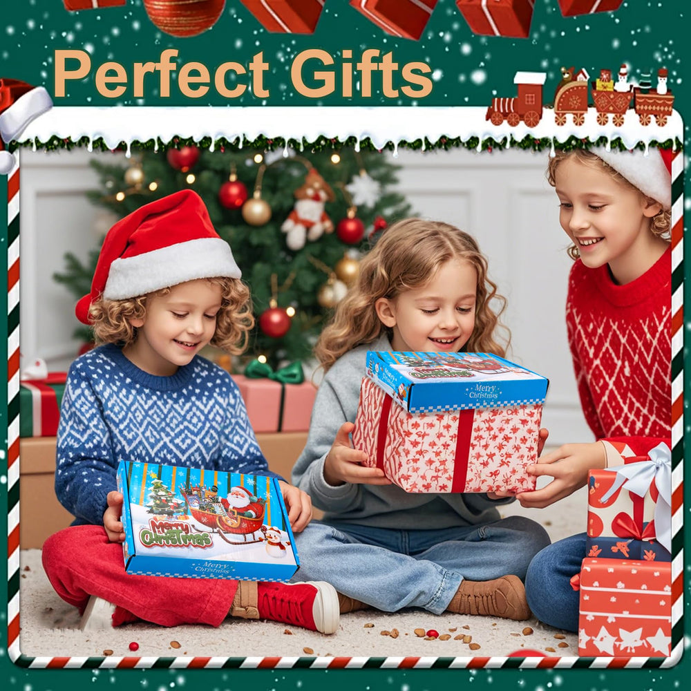 Atonofun Christmas greeting cards bulk for notes and swaps.