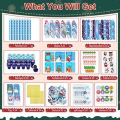 Atonofun Christmas notebooks bulk for daily journaling and holiday crafts.