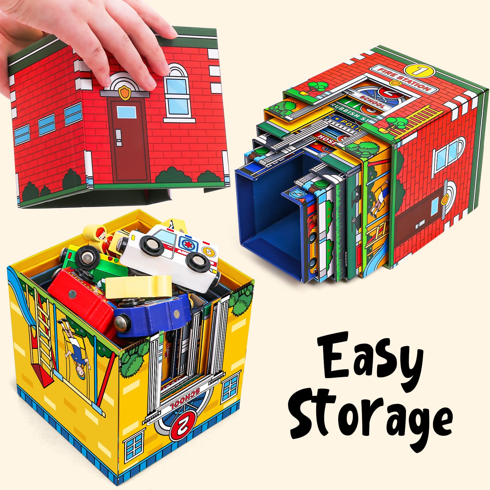 Atoylink color sorting and motor skills with bright educational blocks.