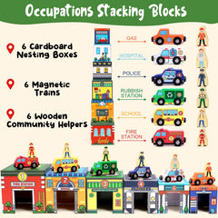 Atoylink community helpers figures promote role-play and social scenario learning.