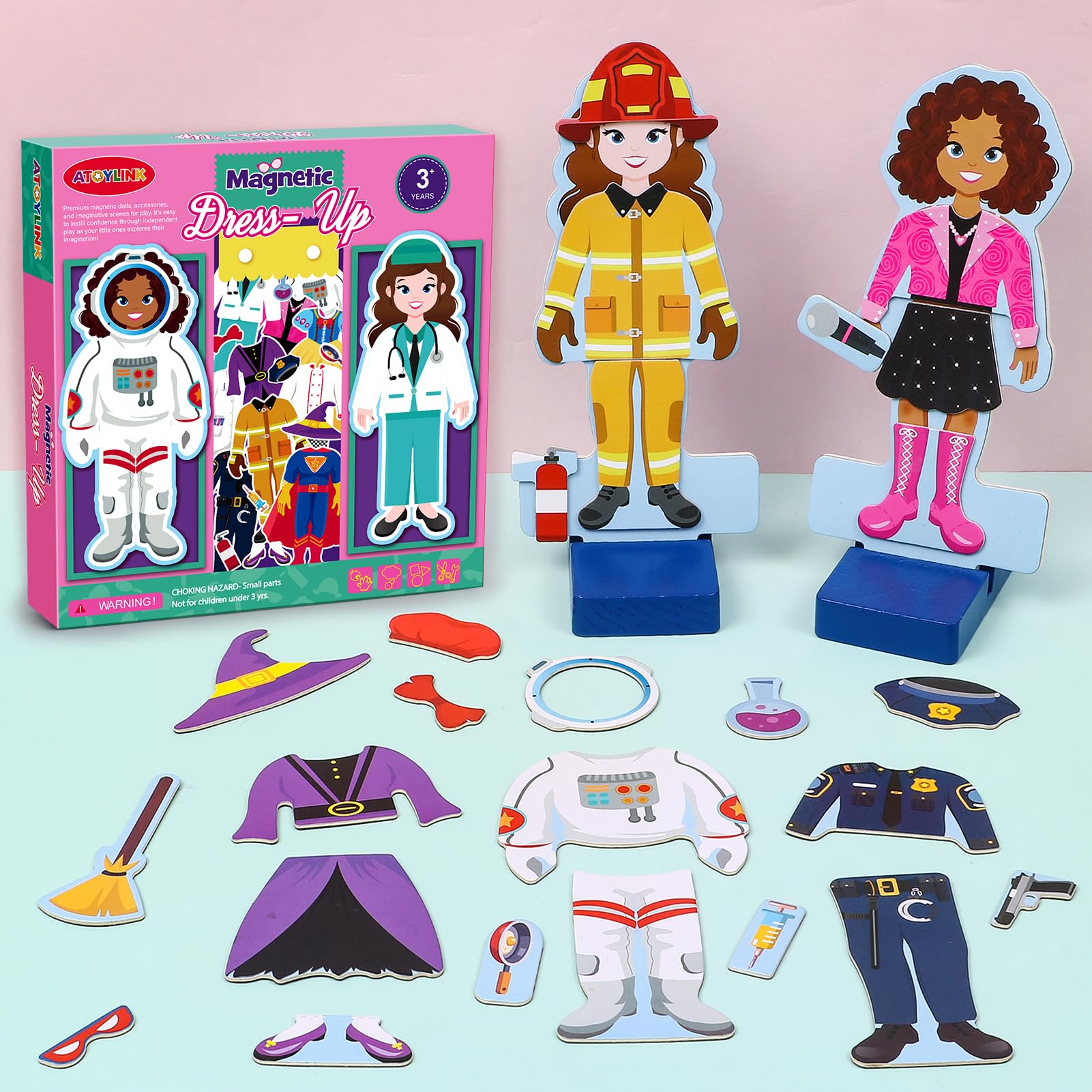 Atoylink community helpers theme supports role-play with police, doctor, astronaut, and more.