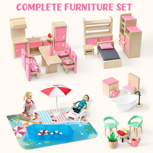 Atoylink interior furniture set supports creative room layouts and storytelling in playtime.