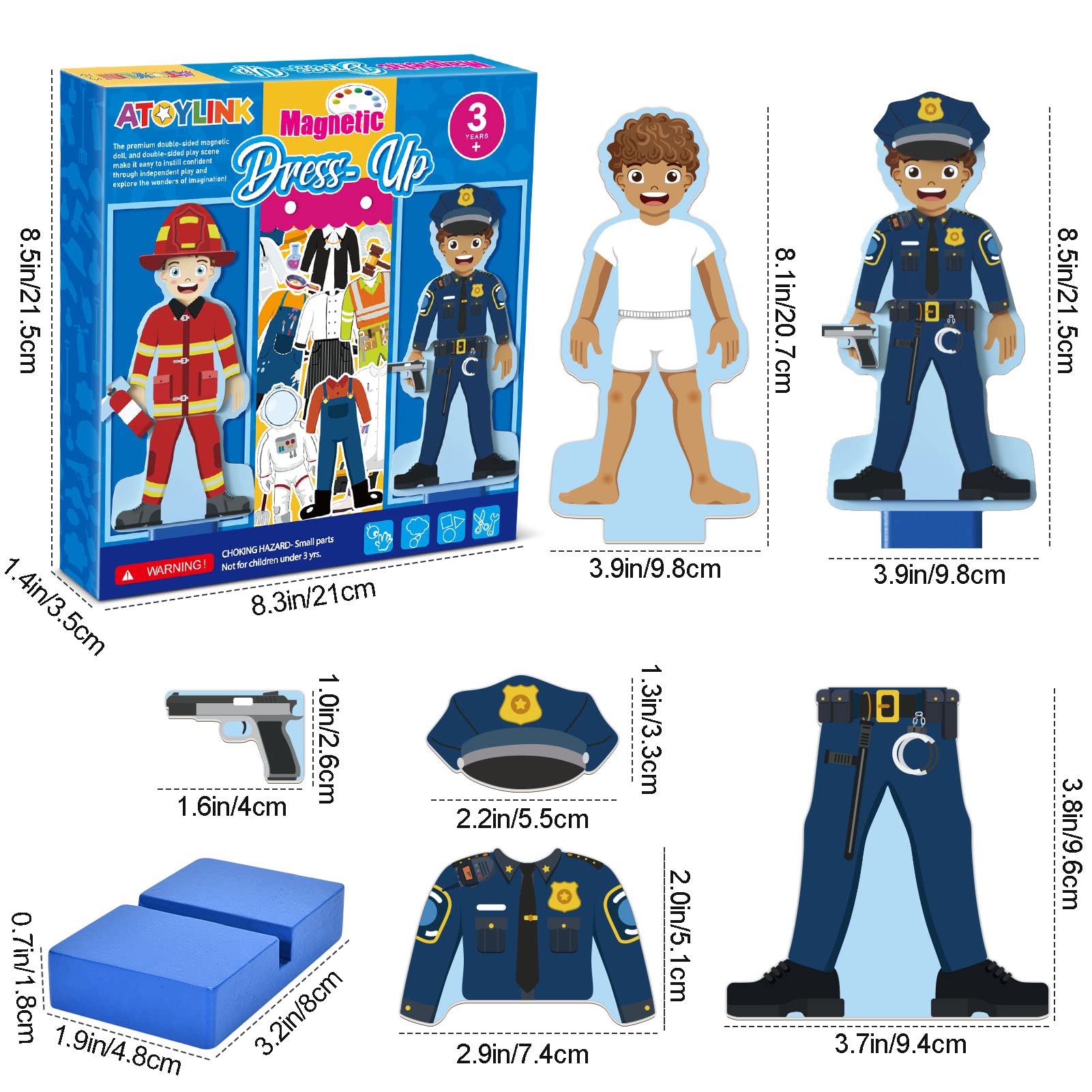 Atoylink magnetic dress-up set makes a thoughtful gift for birthdays and holidays.