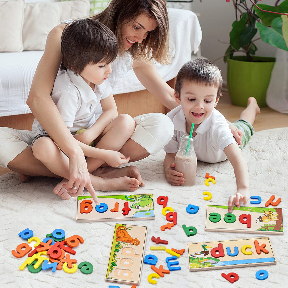 Atoylink safe wooden materials with water-based paint ensure kid-friendly learning.