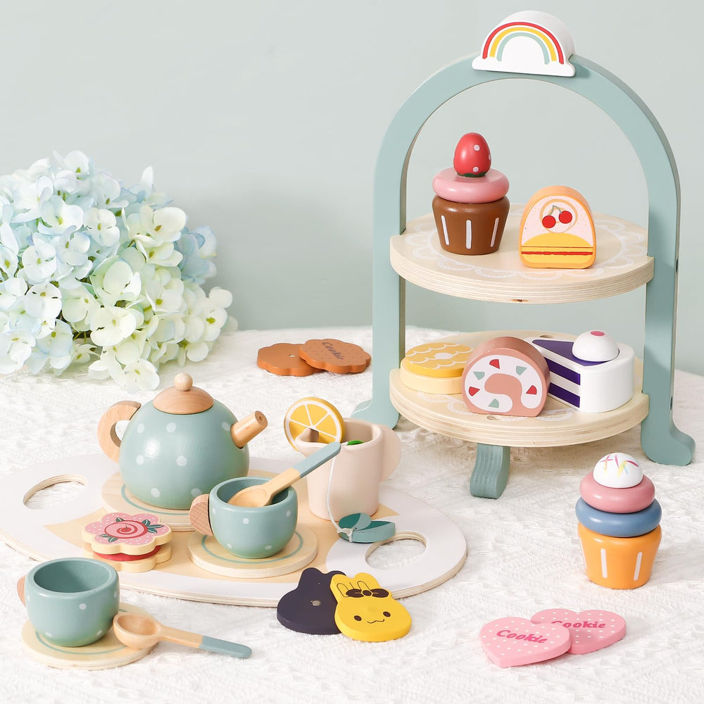 Atoylink soft Morandi colored playset designed for calm imaginative play