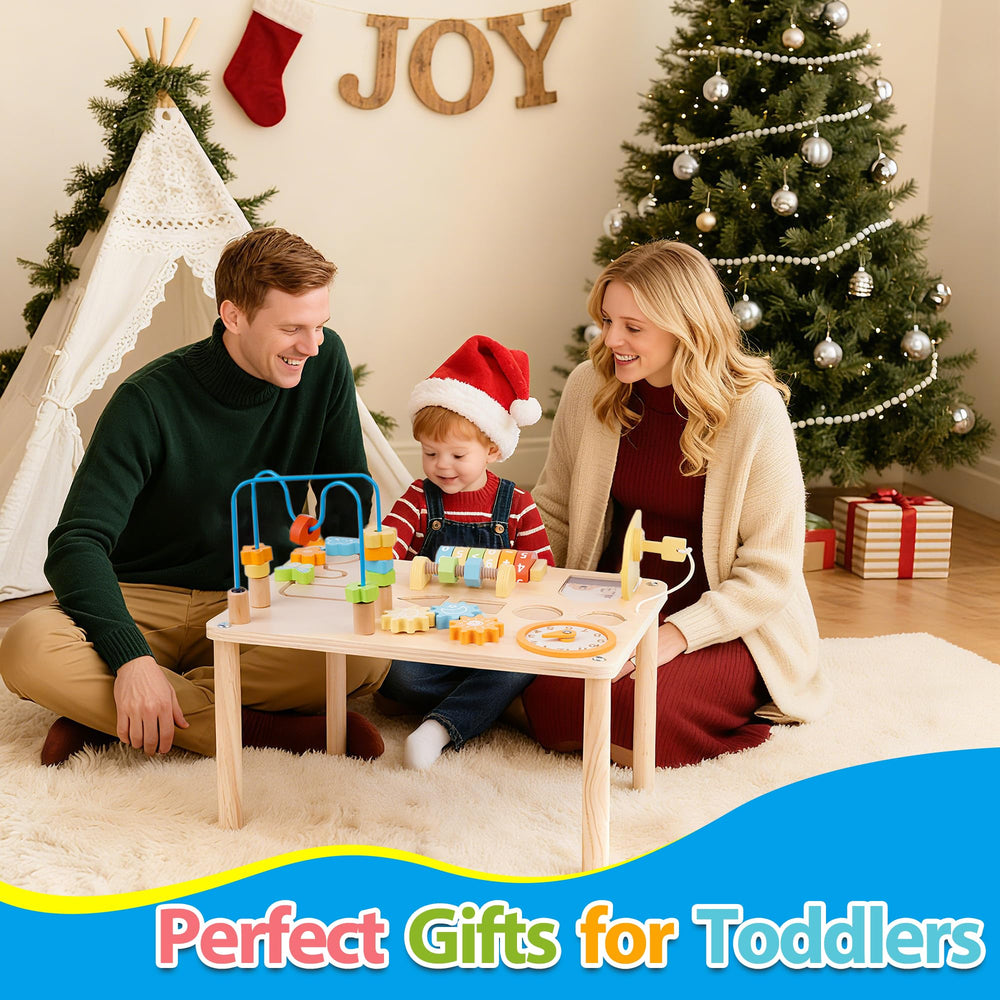 ATOYUS door and key activity encourages exploration and fine motor skills
