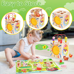 ATOYUS Clock-learning toy helps kids recognize time concepts in a fun way.