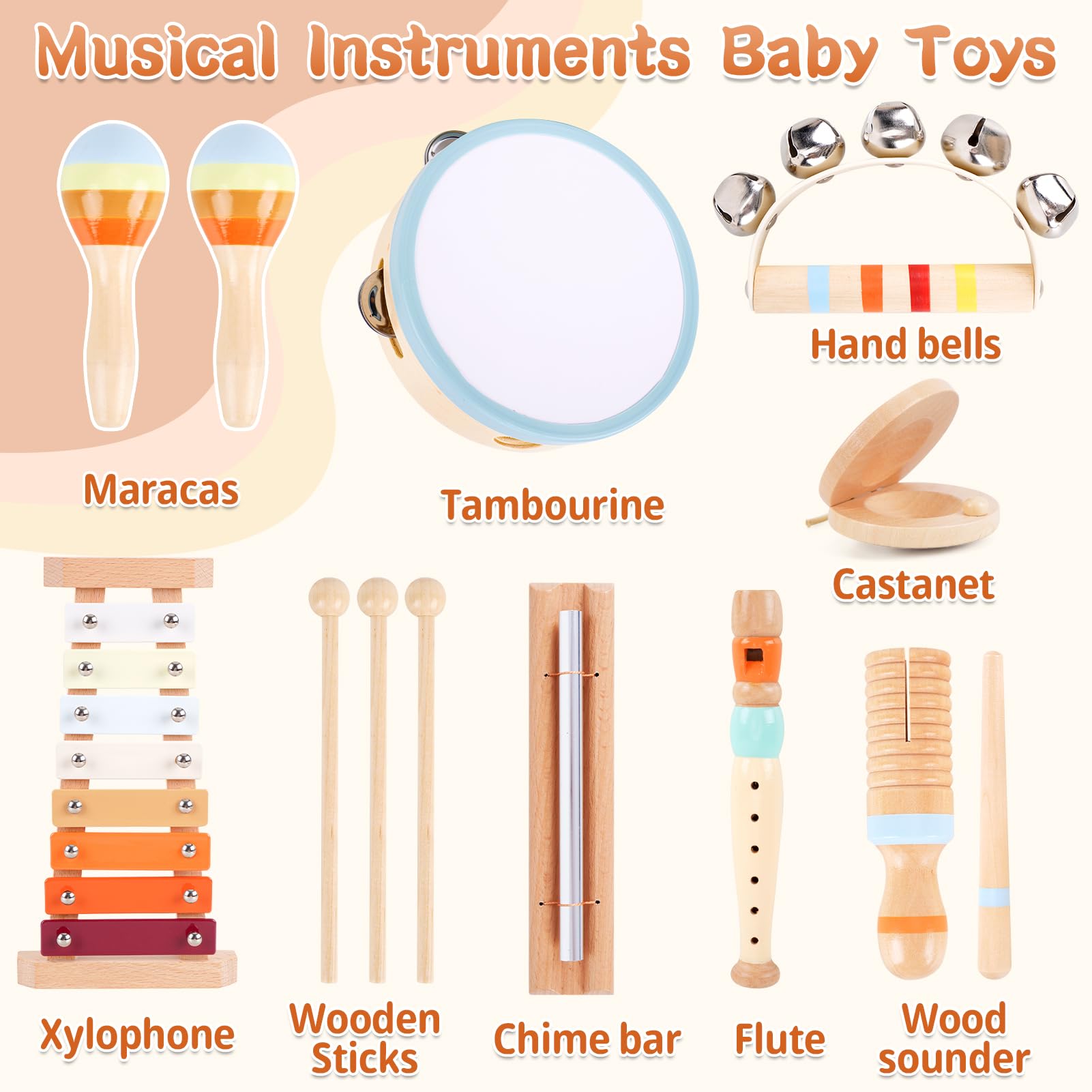ATOYUS toddler drum encourages cause and effect through playful beats