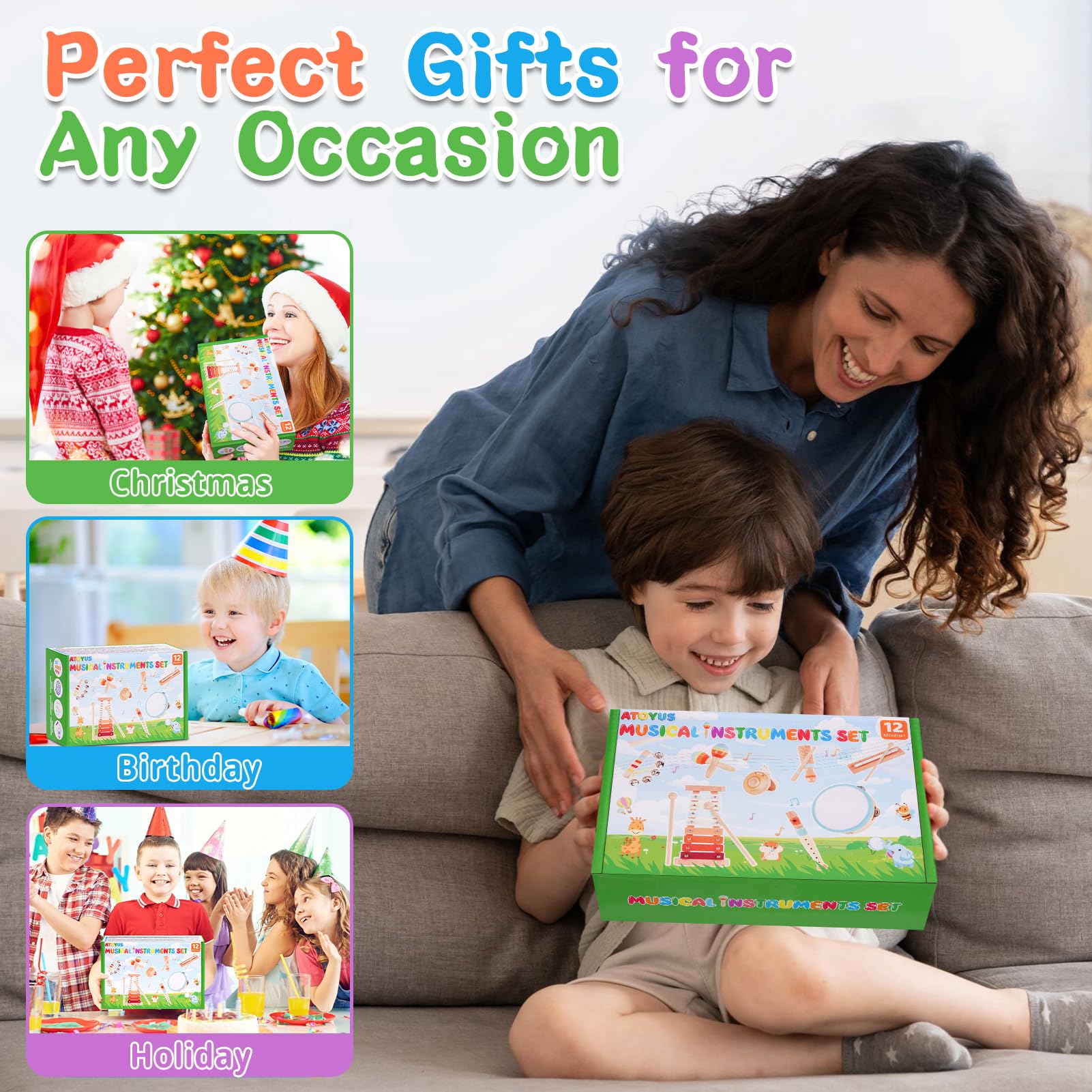 ATOYUS preschool musical toys support sensory and motor growth
