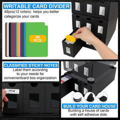 ATPWONZ 48-color dividers offer organized categories and clear labeling.