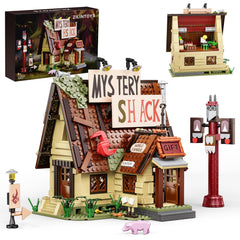ATRtoyMF Gravity House Mystery Shack front view for display and play.