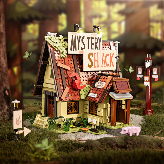 ATRtoyMF Mystery Shack interior living room detail invites imaginative play.