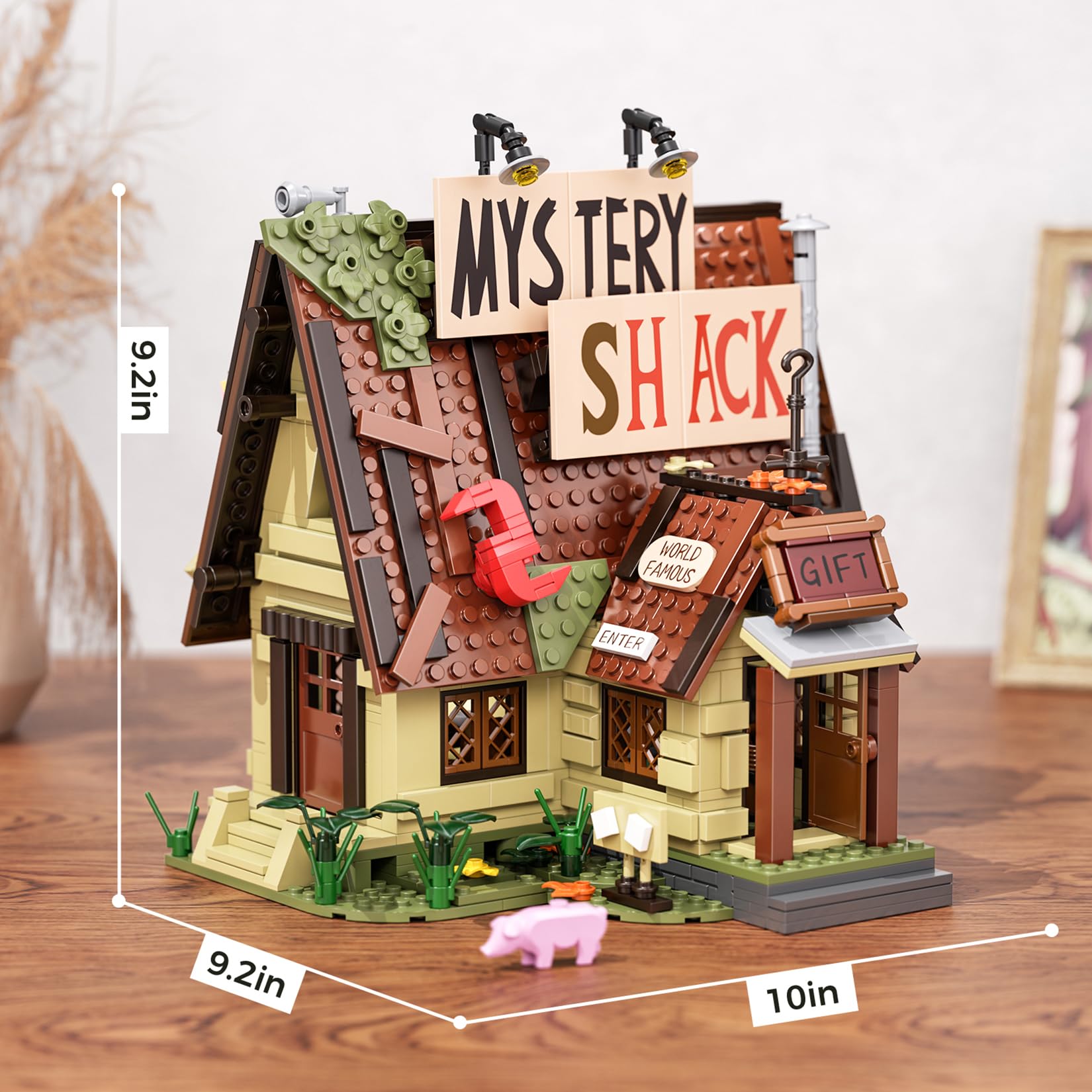 ATRtoyMF Mystery Shack includes pig figure and Bill Triangle Monster model.
