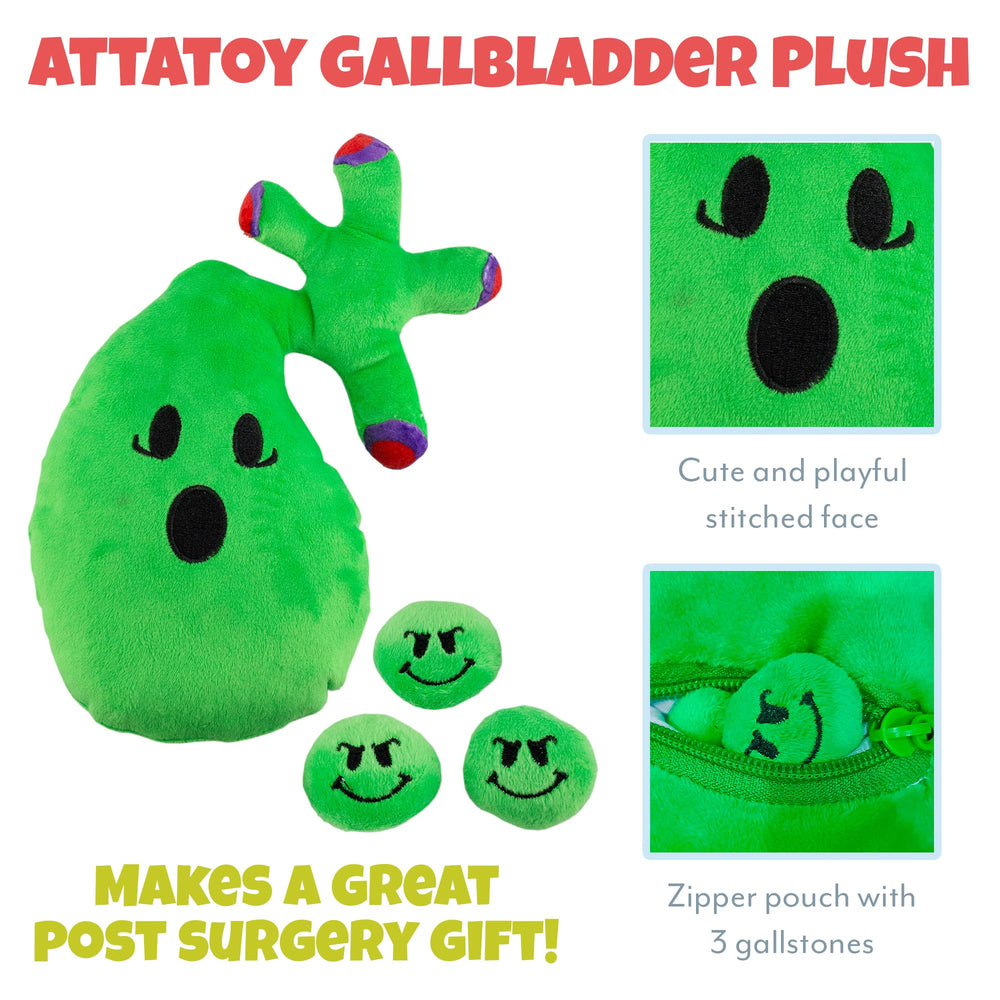Attatoy gallbladder plush makes a thoughtful gag gift for medical conversations
