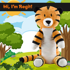 Attatoy Regit soft orange-striped fur for cozy nights