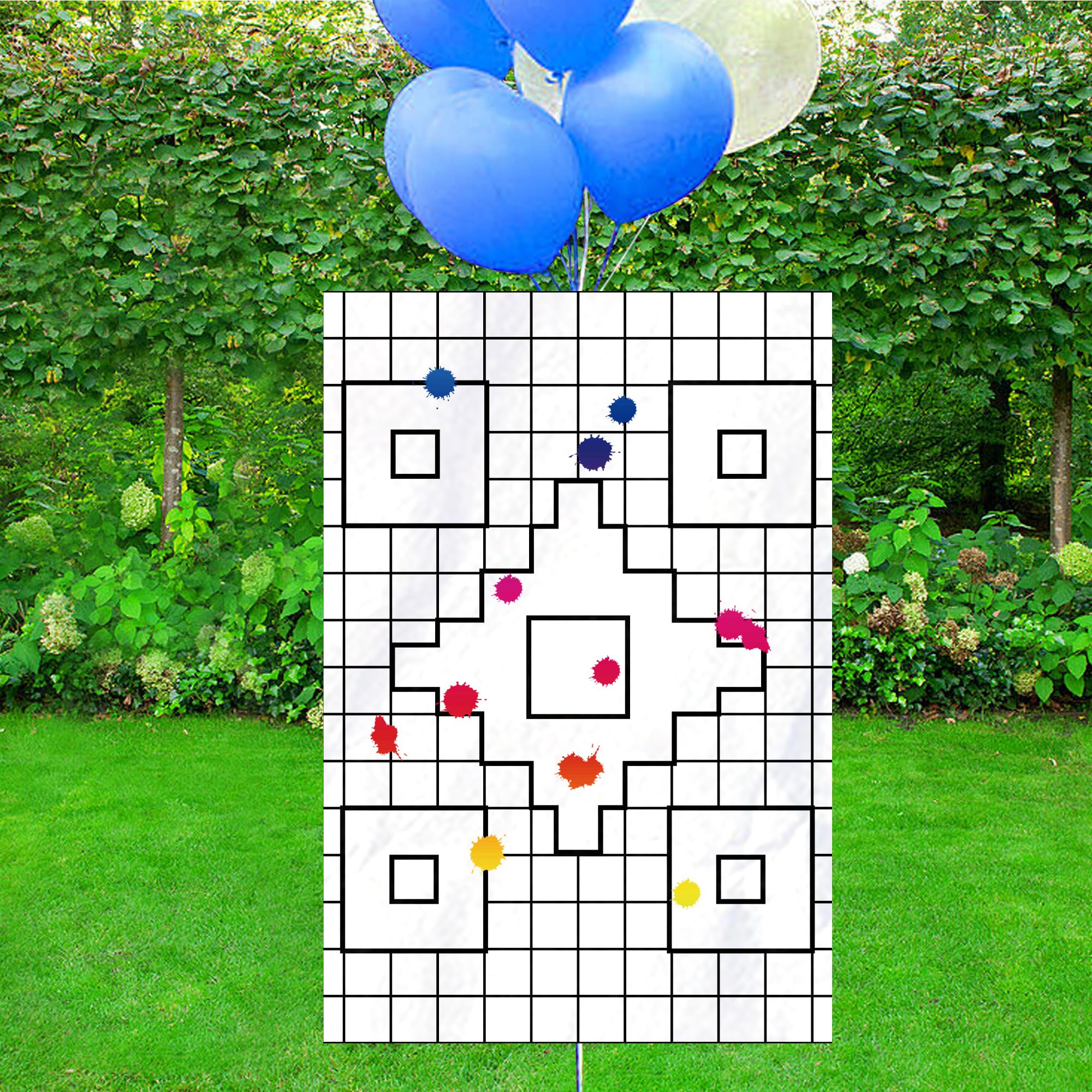 AUBESTKER splatter colors target traces gel ammo with visible feedback during play