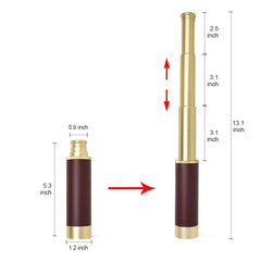 Aubric Brass Compass with golden dial supports reliable navigation.