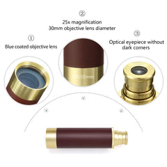 Aubric golden compass with glow feature for night navigation