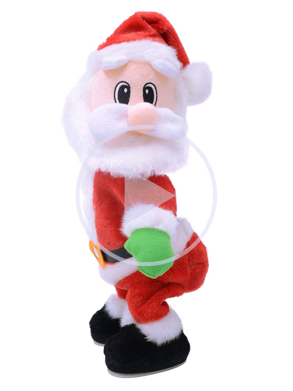 Auerllcy Santa dancing plush for lively holiday decor and family fun.