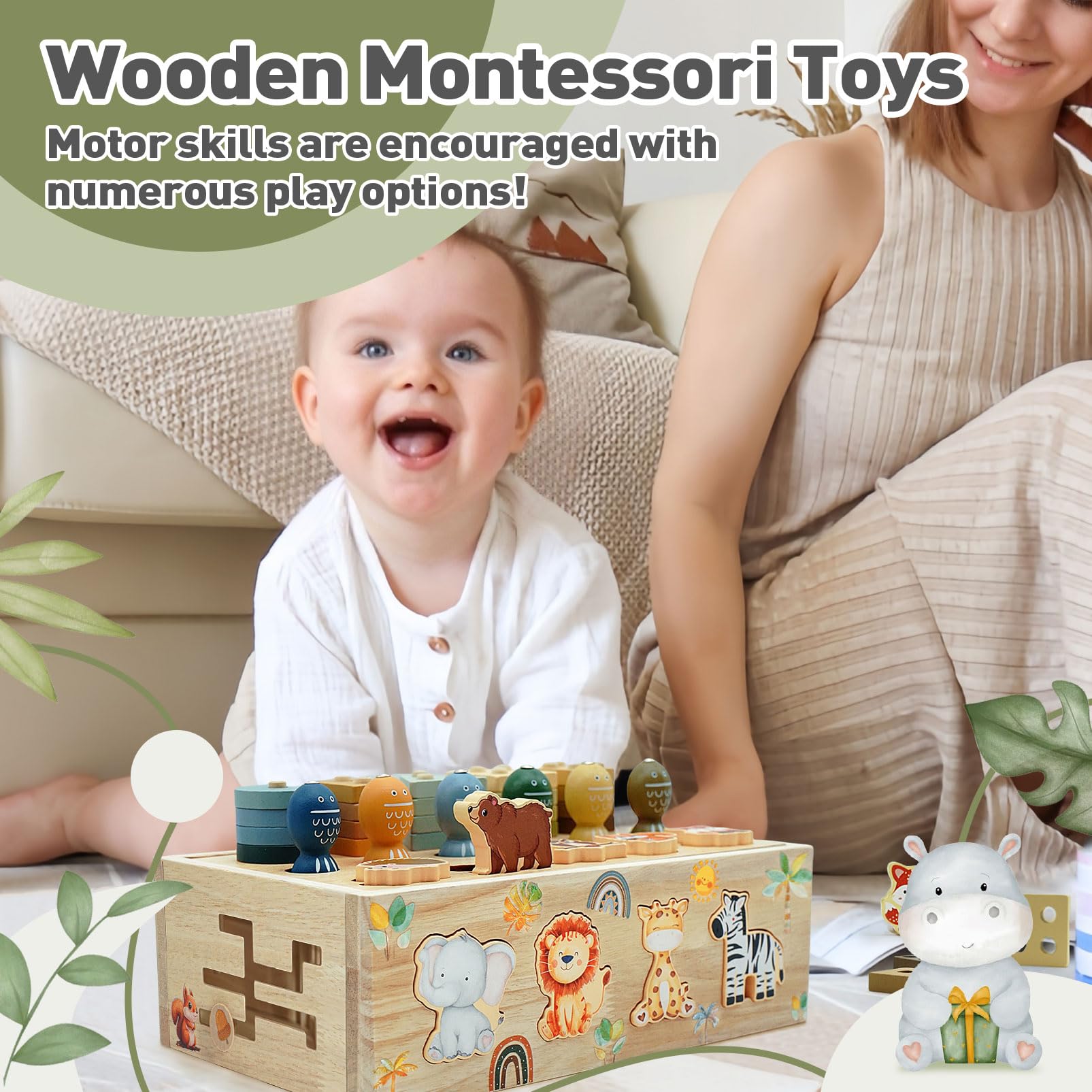 Auezona fishing activity promotes hand-eye coordination in pretend play.