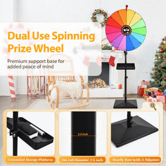 AugFir prize wheel 14 color segments for easy visual picks.