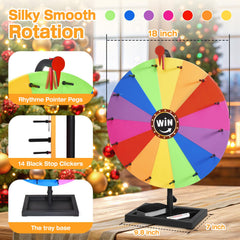 AugFir prize wheel features 14 zones for customizable game design
