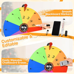 AugFir writing surface on the wheel allows quick edits for new rounds