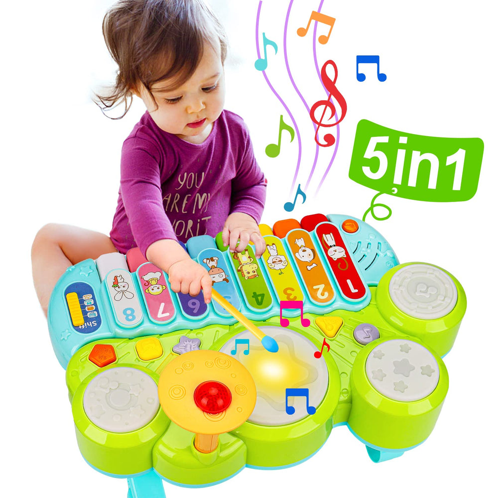 AugToy piano toy for toddlers, encouraging rhythm and coordination.