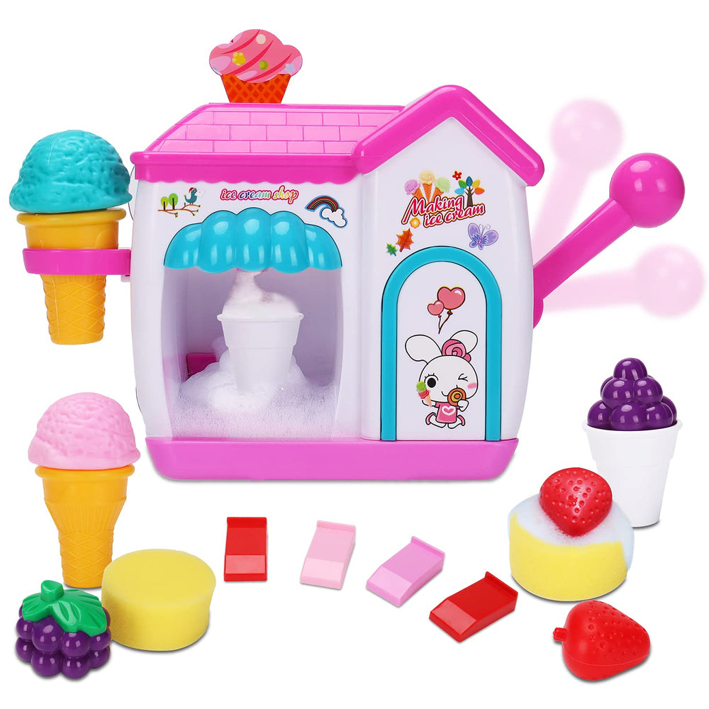 AugToy ice cream maker bath toy creates bubbly cones during bath time