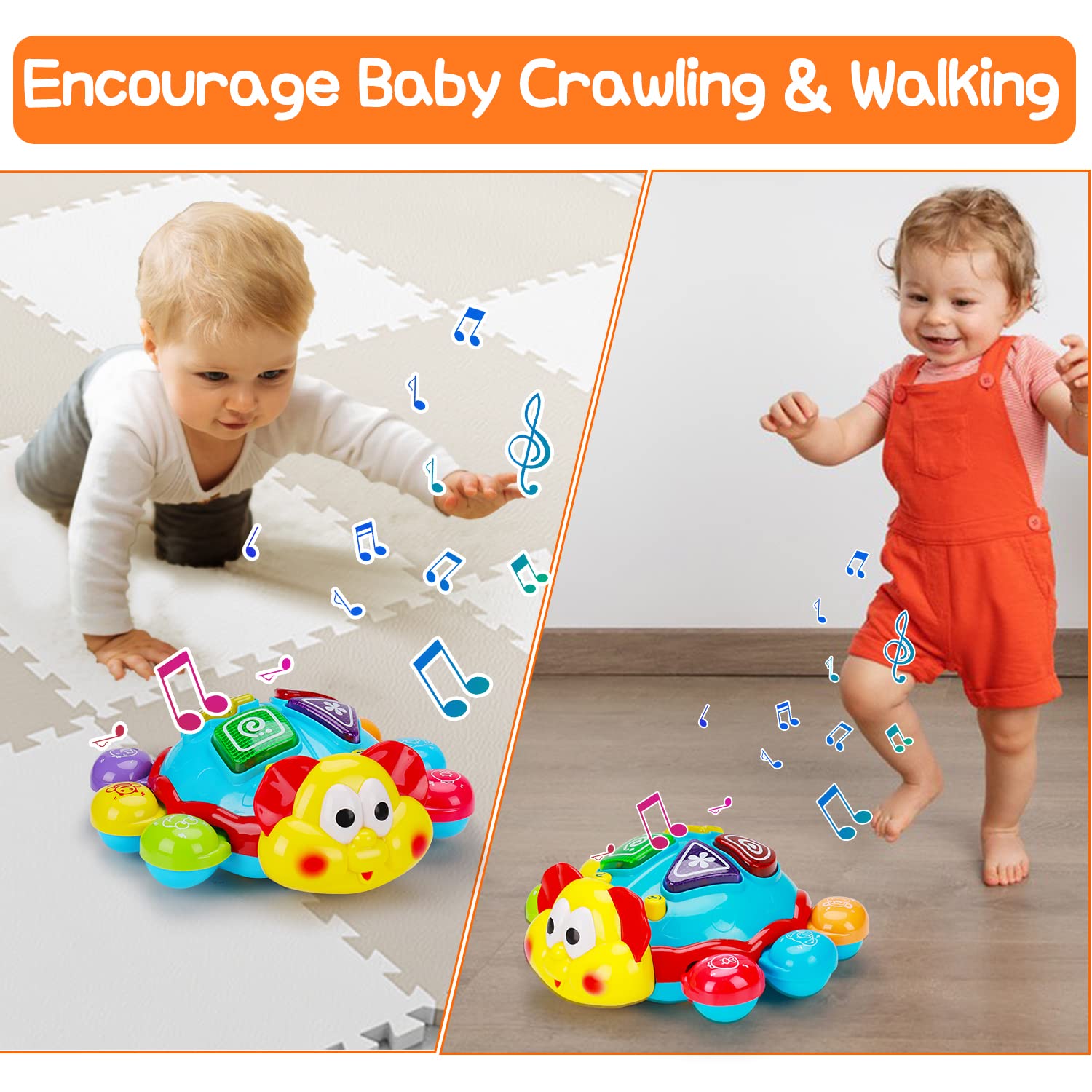 AugToy colors and shapes learning toy supports recognition through presses.