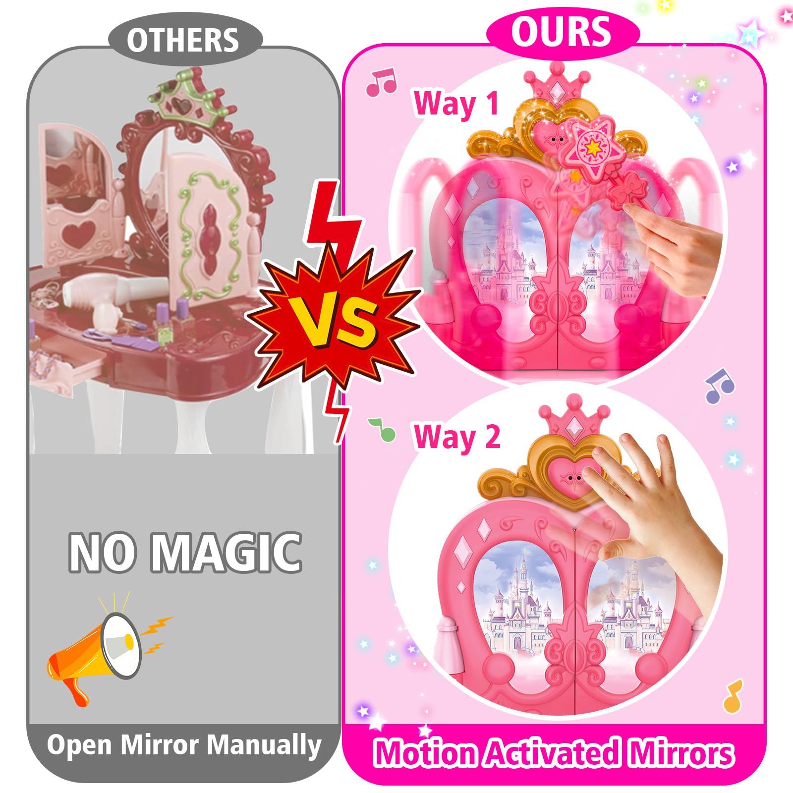 AugToy mirror door sound effect sparks magical unboxing moments.