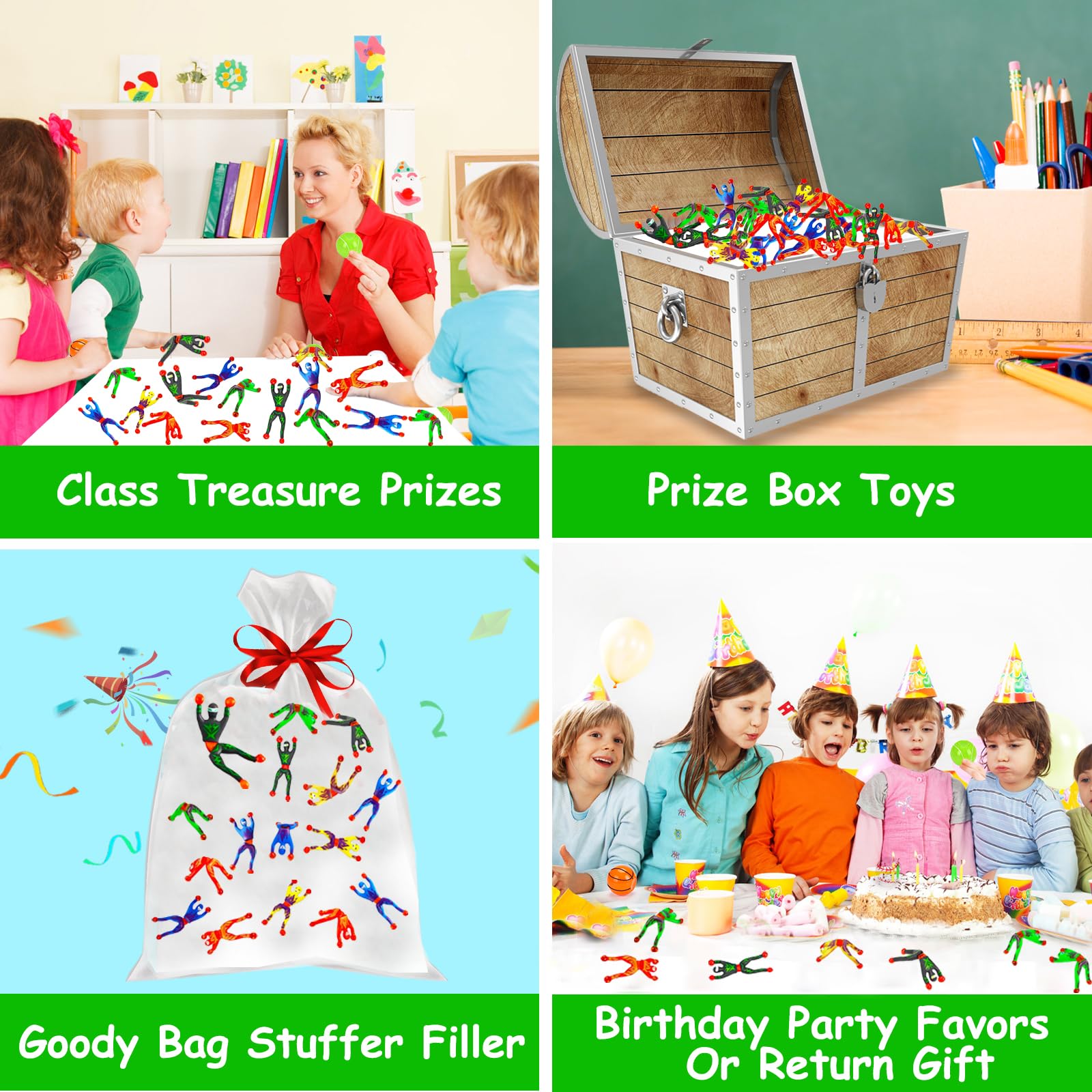 AugToy party favors sticky toys for windows and tables, sticks well