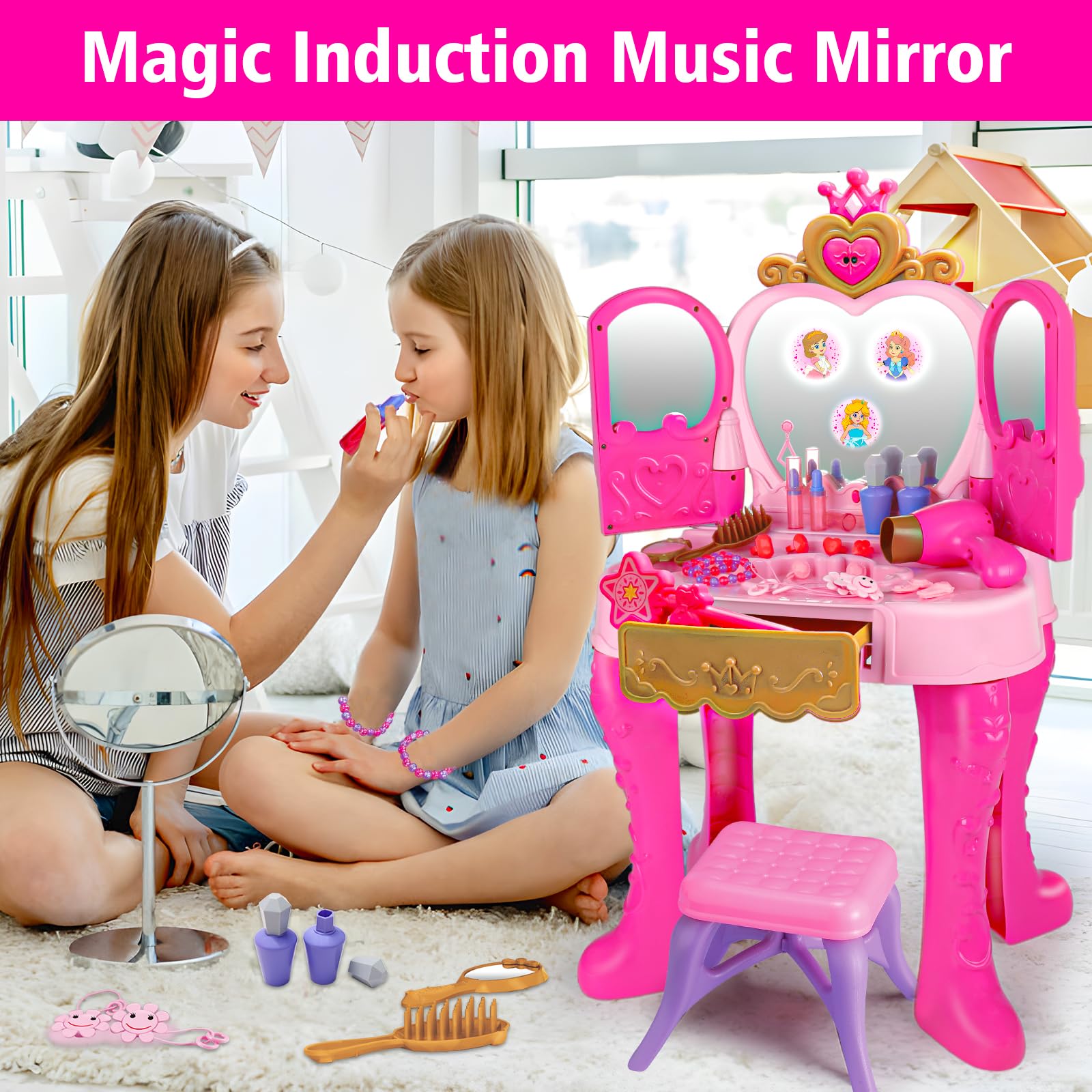 AugToy pink dress-up toy inspires pretend fashion and storytelling.