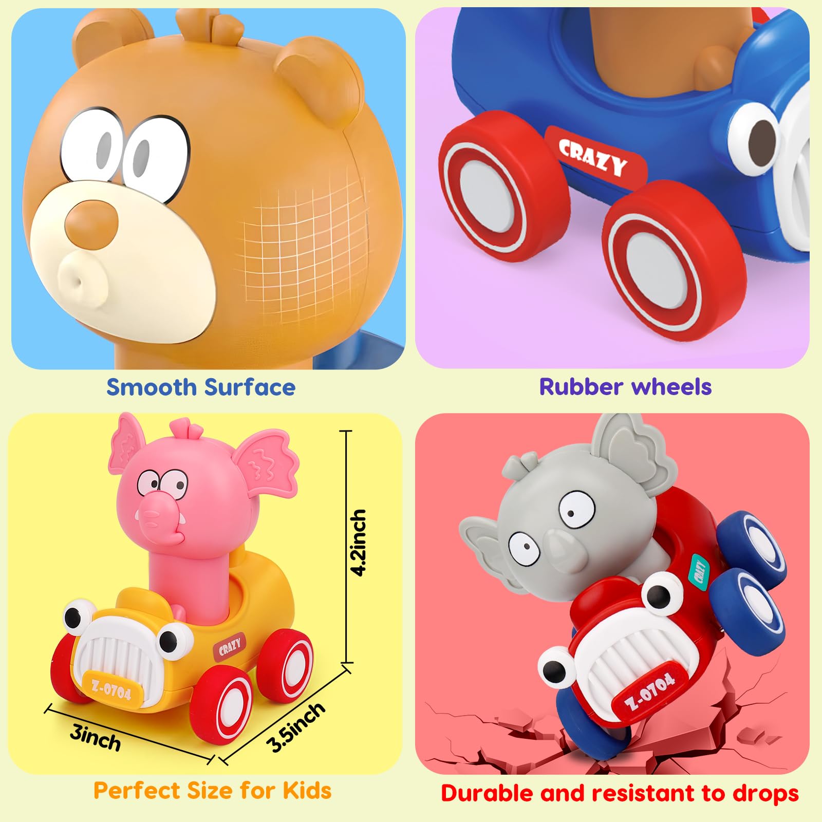 AugToy elephants design car invites exploration and fine motor practice