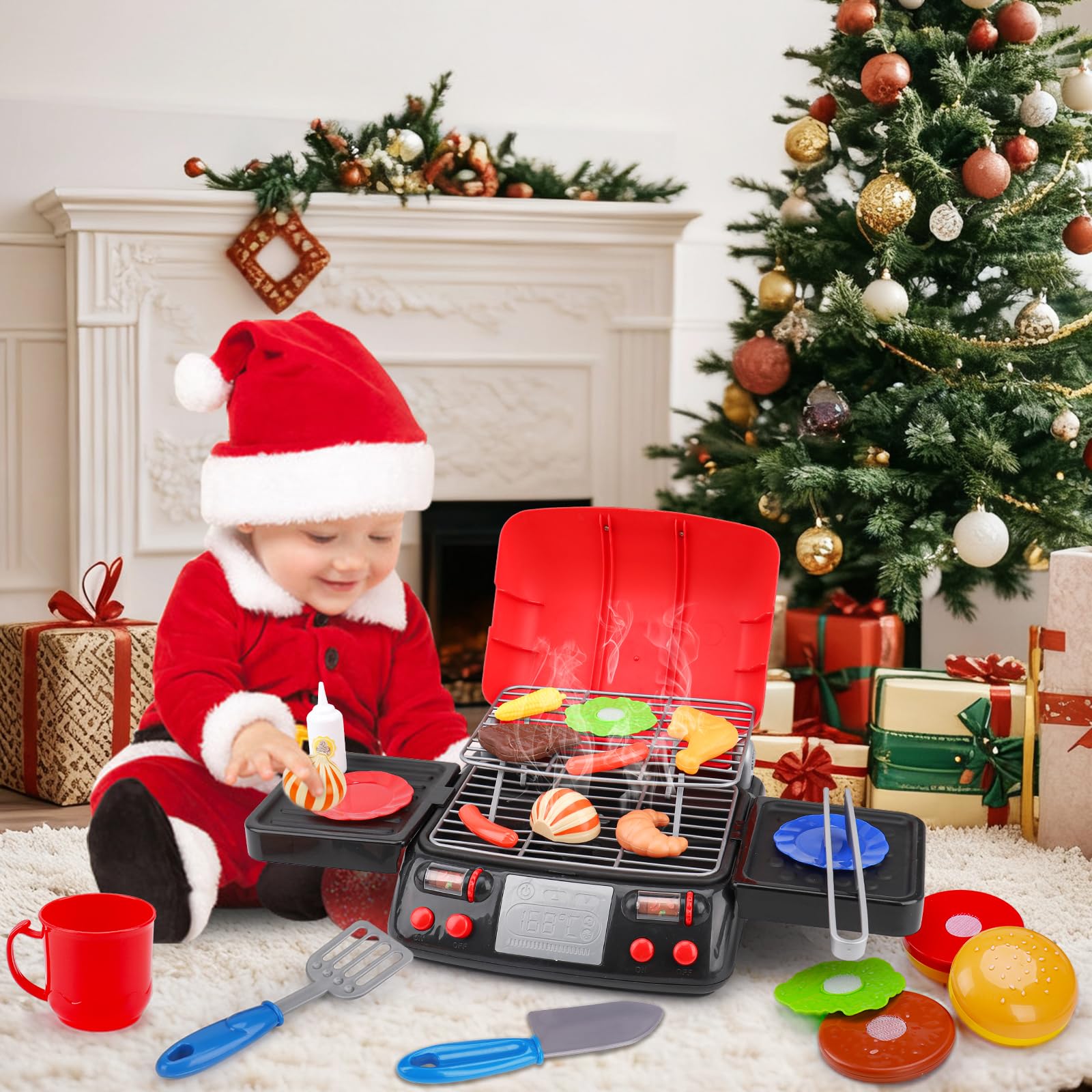 AugToy toy food set offers cutting play to develop fine motor skills.