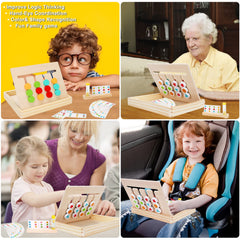 AugToy travel-friendly puzzle box keeps pieces organized for trips and outings.