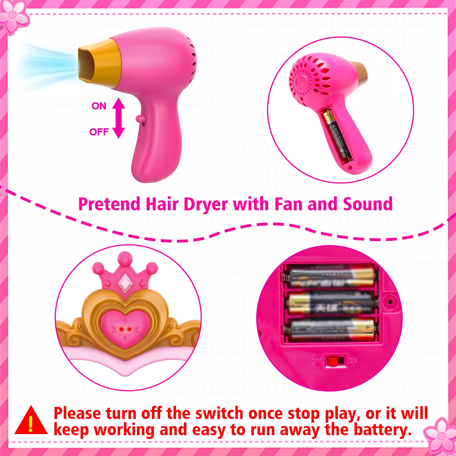 AugToy pink vanity set as a thoughtful Valentine gift for ages 3-5.