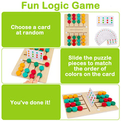 AugToy wooden two-player color recognition game enhances focus and cooperative play