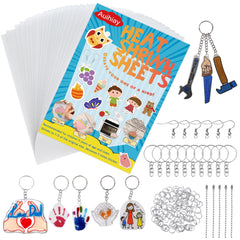 Auihiay shrink plastic sheet ready for DIY pendants and charms